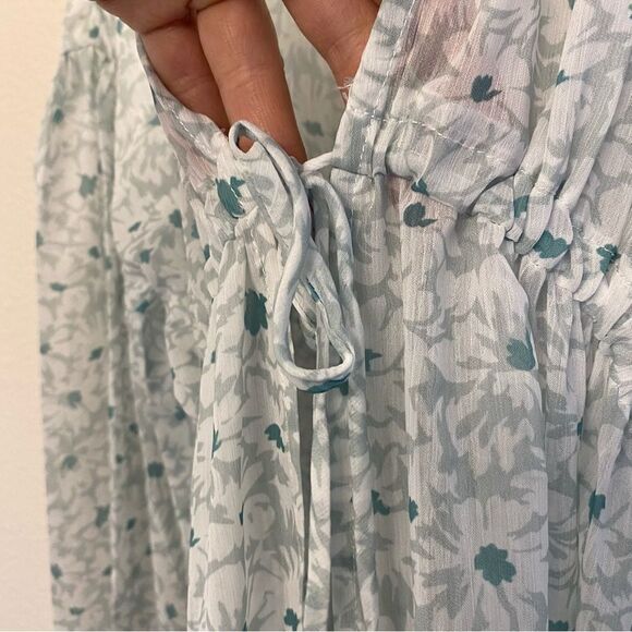 Pink Lily Cardigan Kimono Know Your Reason sheer Floral Duster festival cover S - Picture 7 of 10